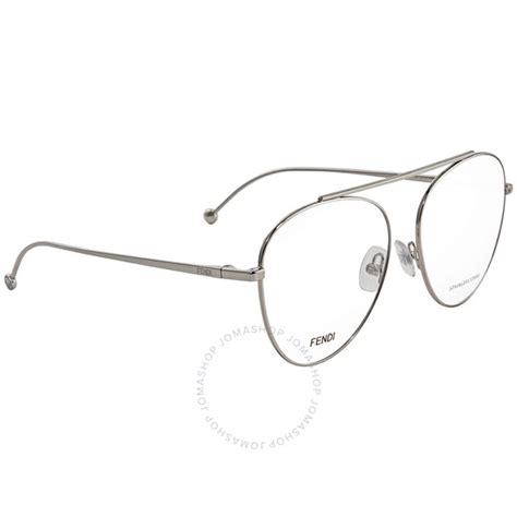 fendi 0352|Fendi Ladies Palladium Pilot Eyeglasses FF 0352 0010 56.